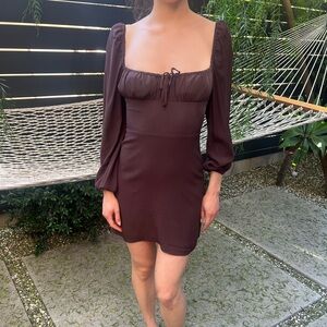 Aritzia Sunday Best Delilah Long Sleeve Dress